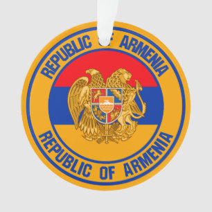 Armenia Round Emblem Ornament