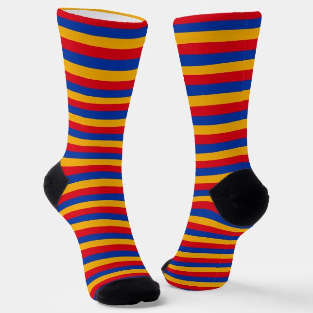 Armenia Socks, patriotic Armenian Flag fashion Socks (Angled)