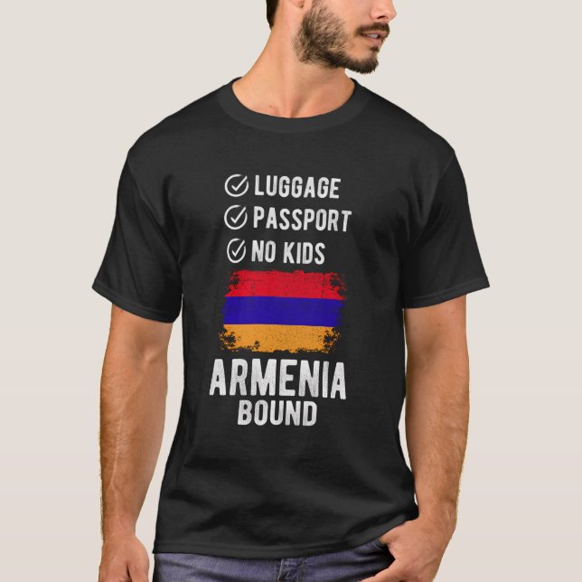 Armenia Souvenir Travel Vacation Armenia T-Shirt (Front)