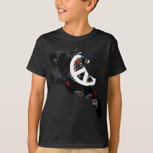 Armenia Trendy Peace Sign with Armenian map T-Shirt