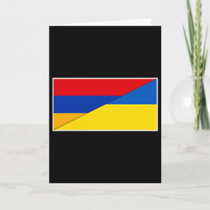 Armenia Ukraine Flag Armenian Ukrainian Nationalit Card