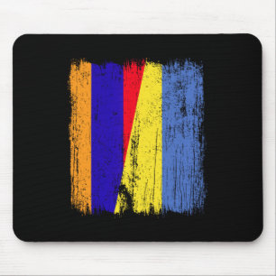 Armenia Ukraine Half Flag Armenian Ukrainian Herit Mouse Pad