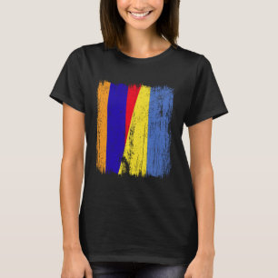 Armenia Ukraine Half Flag Armenian Ukrainian Herit T-Shirt