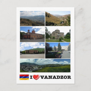 Armenia - Vanadzor - I Love - Postcard