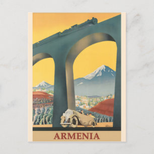 Armenia vintage poster postcard