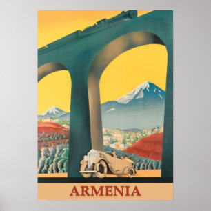 Armenia Vintage Travel Poster