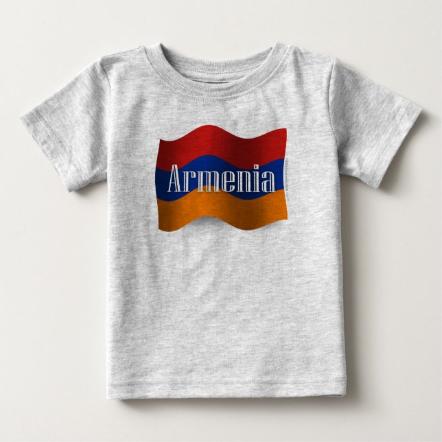 Armenia Waving Flag Baby T-Shirt (Front)