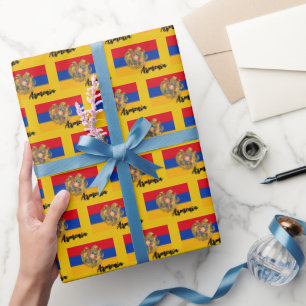 Armenia Wrapping Paper, Armenian Flag patriotic Paper