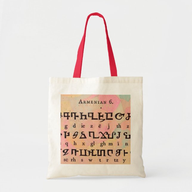 Armenian Alphabet Bag (Front)