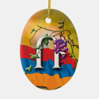 Armenian Alphabet Initials 'Ra' Ornament
