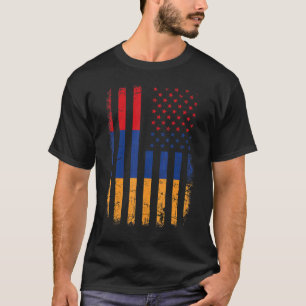 Armenian American Flag Armenia America Pride Herit T-Shirt