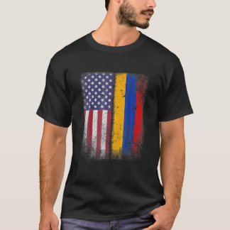 Armenian American Flag Armenia Usa T-Shirt
