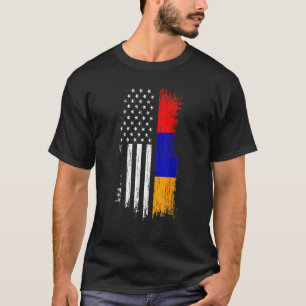 Armenian American Flag Pride Armenia USA Tees
