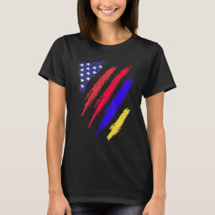 Armenian American Grown Flag USA Patriot Heritage  T-Shirt