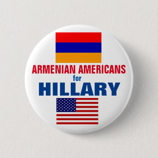 Armenian Americans for Hillary 2016 6 Cm Round Badge