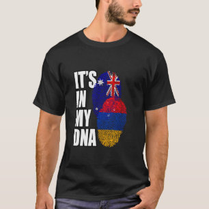Armenian And Australian Mix Dna Flag Heritage T-Shirt
