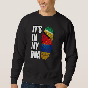 Armenian And Guyanese Mix DNA Flag Heritage Sweatshirt