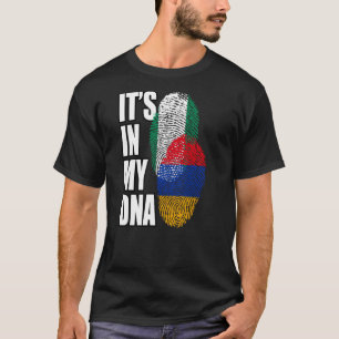 Armenian And Nigerian Mix DNA Flag Heritage T-Shirt