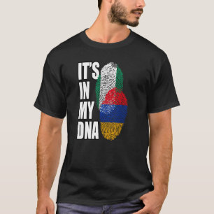 Armenian And Nigerian Mix DNA Flag Heritage T-Shirt