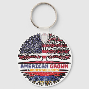 Armenian Armenia US American USA United States Key Ring