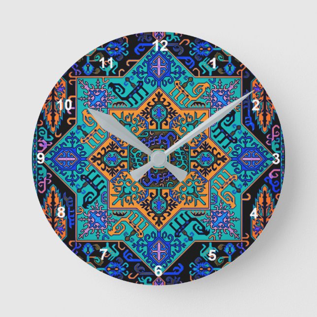 Armenian Artwork Acrylic Wall Clock (Front)