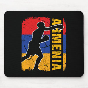 Armenian Boxing Team Armenia Flag Boxing Gloves Mouse Pad