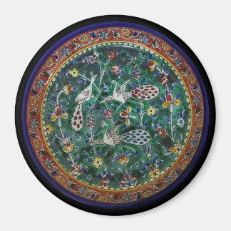 Armenian Ceramic Birds and Flowers Magnet