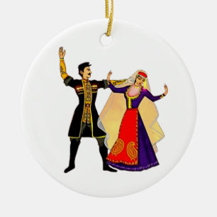 Armenian Ceramic Circle Ornament