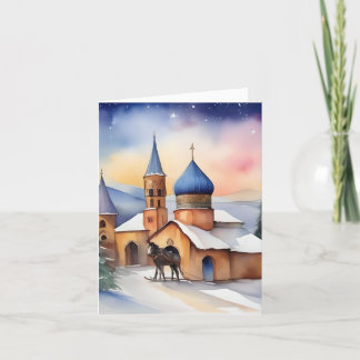 Armenian Christmas B - January 6 - Watercolor Holiday Card