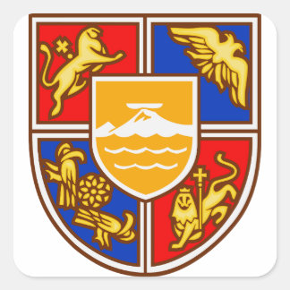 Armenian Coat of Arms Heritage & Symbols Square Sticker