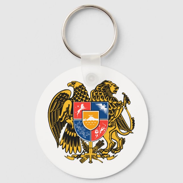 Armenian Coat of Arms Key Ring (Front)