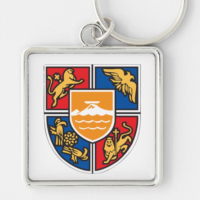 Armenian Coat of Arms Key Ring (Front)