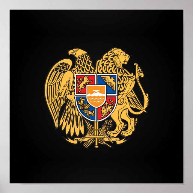 Armenian coat of arms poster (Front)