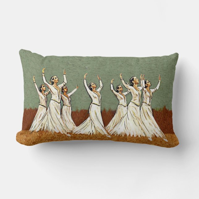 Armenian Dancing Throw Pillow (Front)