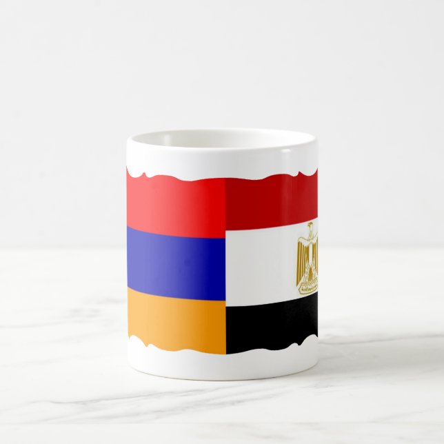 Armenian & Egypt Flag Coffee Mug (Center)