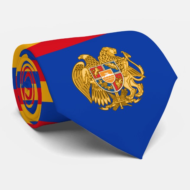 Armenian Flag and Coat of Arms, Flag of Armenia Tie (Rolled)