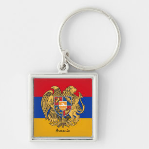 Armenian Flag & Armenia - party, birthday /sports  Key Ring