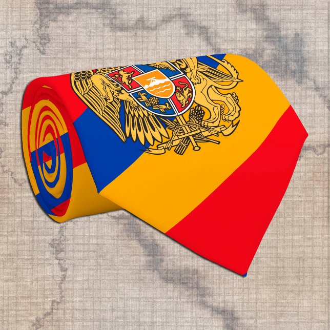 Armenian Flag & Armenia travel, business /sports Tie (Creator Uploaded)