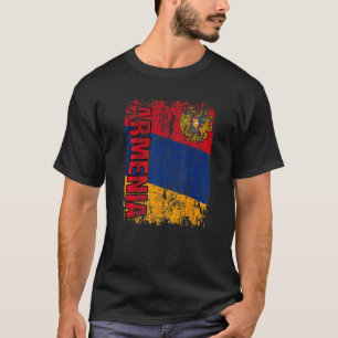 ARMENIAN FLAG Big Flag Vintage Distressed ARMENIA T-Shirt