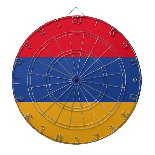 Armenian flag dartboard (Front)