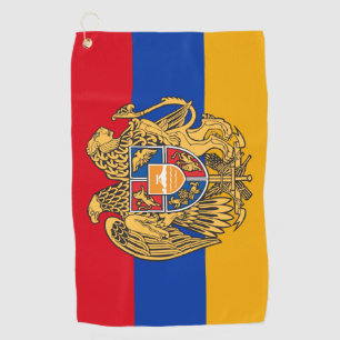 Armenian Flag, Emblem & Armenia golf /sports Golf Towel