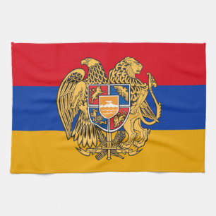 Armenian Flag, Emblem & Armenia kitchen /cooking Tea Towel