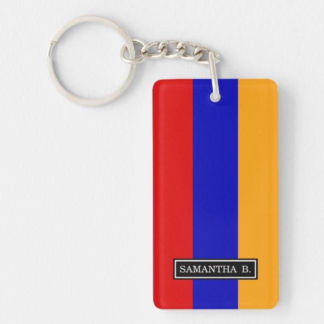 Armenian Flag Key Ring (Front)