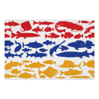 Armenian Flag Made of Fish – Fishing Design