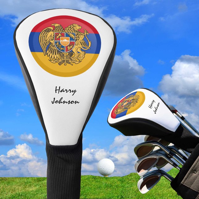 Armenian Flag & Monogrammed Golf Clubs Covers (Creator Uploaded)