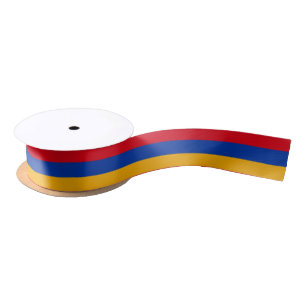 Armenian Flag ribbon, Armenia fashion /sports Satin Ribbon