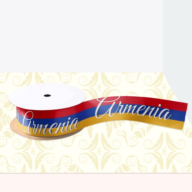 Armenian Flag Ribbon, fashion / sports, Armenia Satin Ribbon (Creator Uploaded)