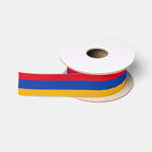 Armenian flag ribbon satin ribbon