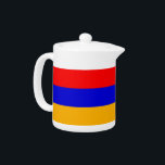 Armenian Flag Teapot<br><div class="desc">Add a touch of Armenian pride to your tea collection with our exclusive teapot featuring the flag of Armenia! Crafted with meticulous attention to detail, this teapot is not just a functional item; it’s a celebration of Armenia’s rich heritage and cultural significance. The vibrant design prominently displays the iconic Armenian...</div>