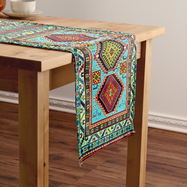 Armenian Folk Art Short Table Runner (In Situ)